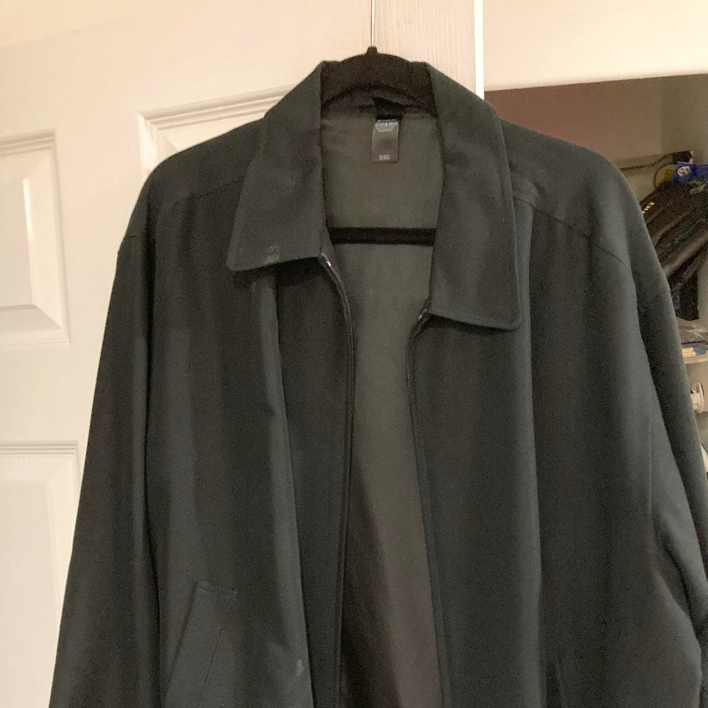 vintage men's claiborne black jacket size L